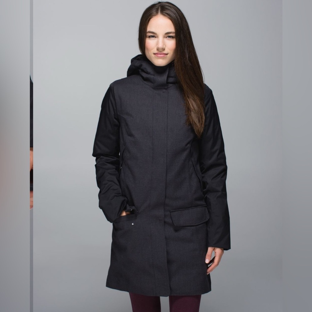 Women's Black lululemon coat size 6